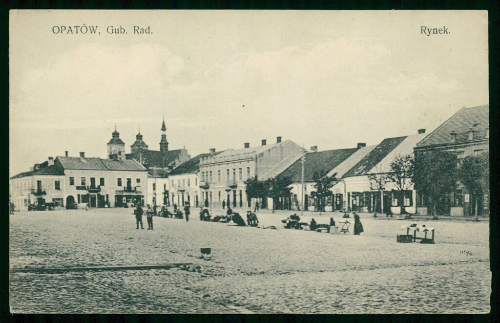 Rynek opatowski ok. 1910 r.