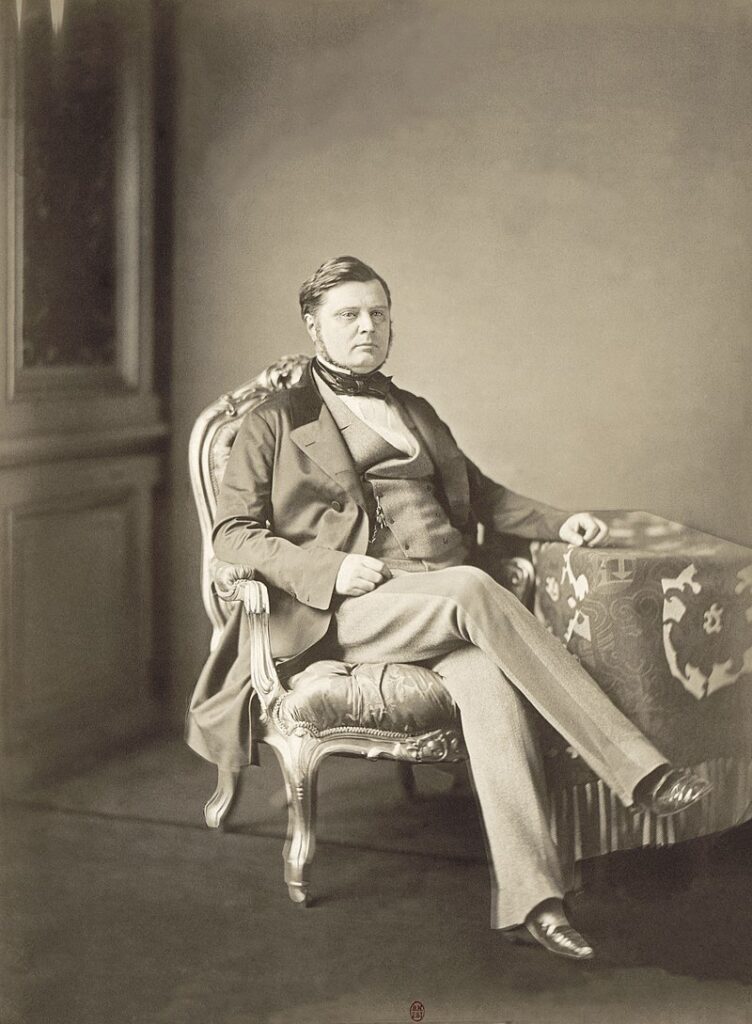 Aleksander Colonna-Walewski podczas konferencji paryskiej (1856r.). Źródło: Autorstwa Pierre-Louis Pierson - Bibliothèque nationale de France, Domena publiczna, https://commons.wikimedia.org/w/index.php?curid=25817993